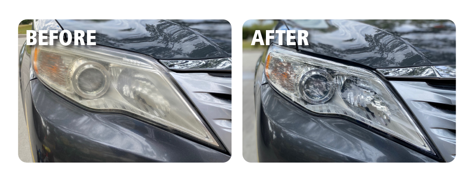 restored headlights